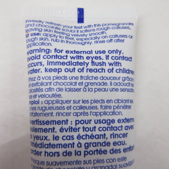 3 Avon Foot Works Pomegranate Chocolate Moisturizing Foot Scrub, Cream, Soak NEW - Picture 8 of 16